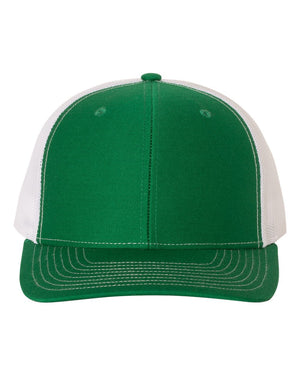 Richardson 112 Adjustable Snapback Trucker Cap - Kelly/ White