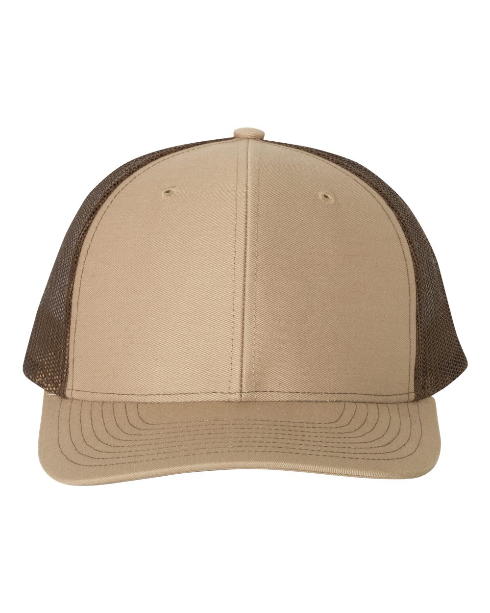 Richardson 112 Adjustable Snapback Trucker Cap - Khaki/ Coffee