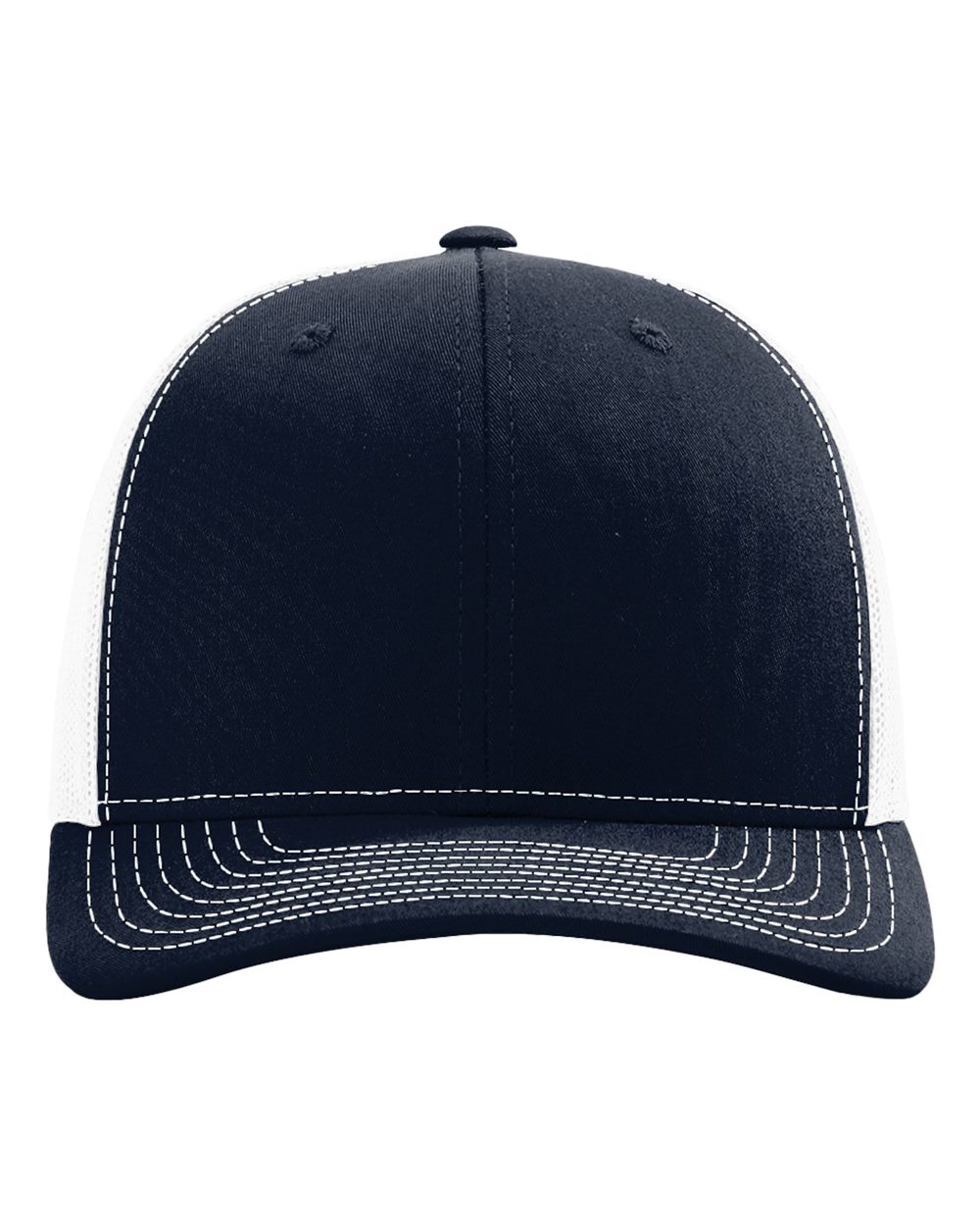 Richardson 112 Adjustable Snapback Trucker Cap - Navy/ White