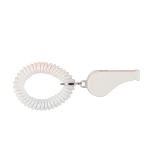 Whistle With Coil - White