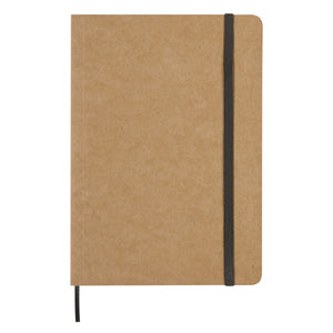 5" x 7" Eco-Inspired Strap Notebook - Black