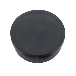 Earbuds In Round Plastic Case - Black