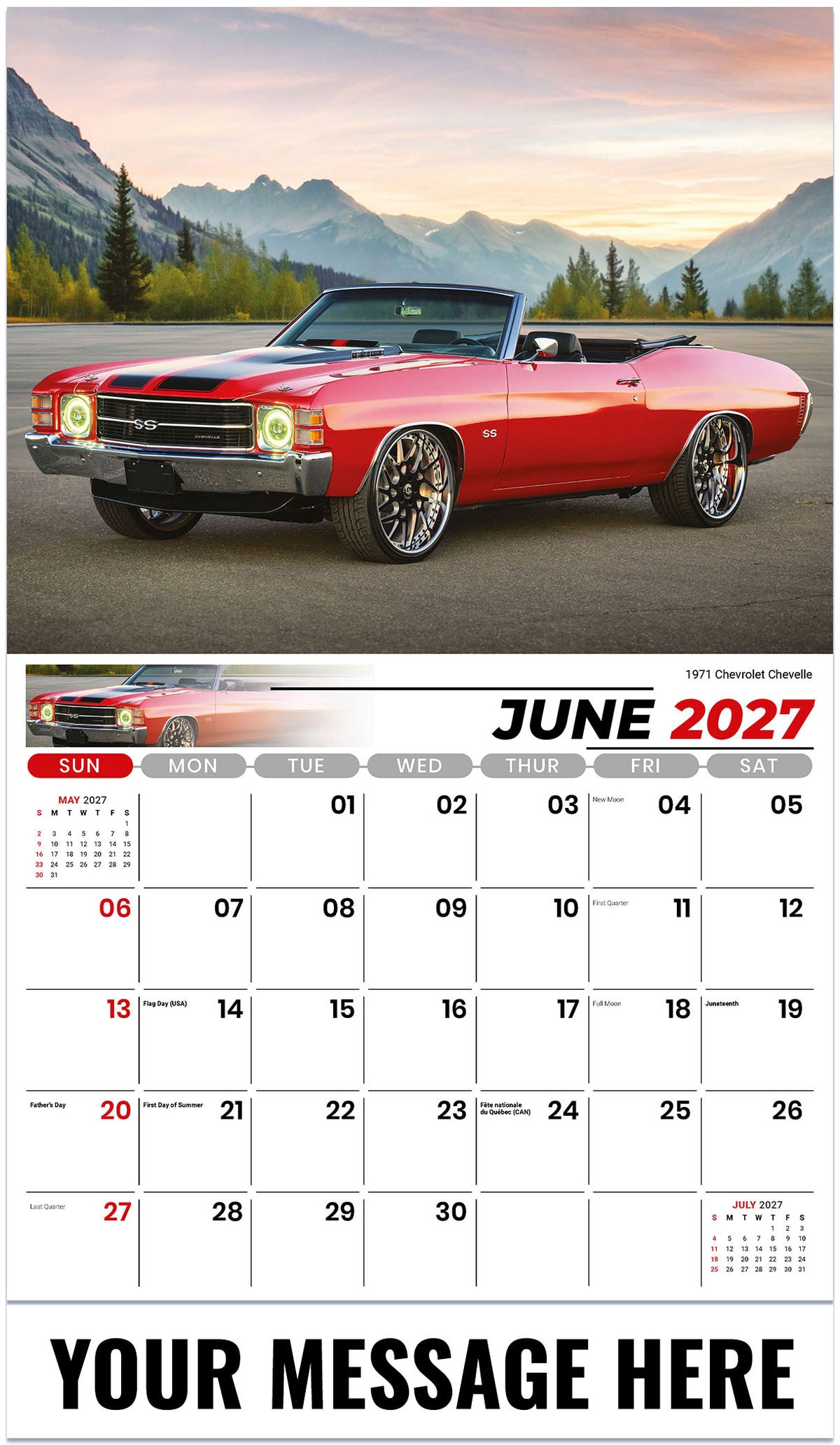 Classic Cars - 2027 Promotional Calendar