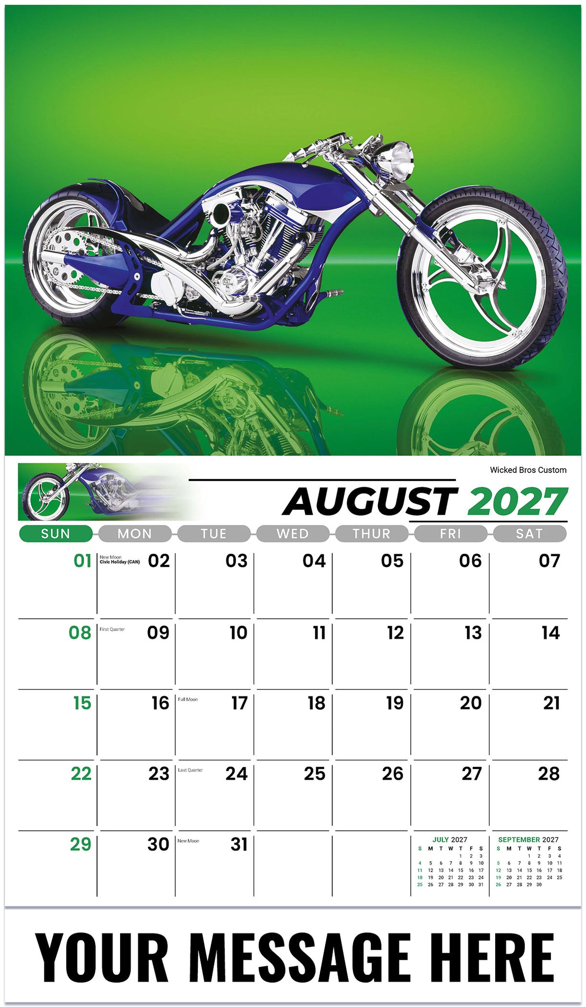 Motorcycle Mania - 2027 Promotional Calendar
