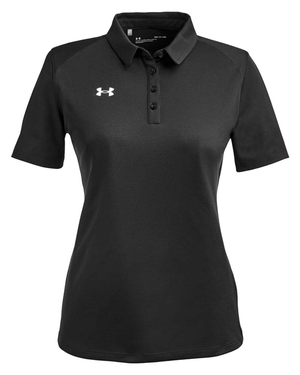 Under Armour Ladies' Tech™ Polo - Black/ White