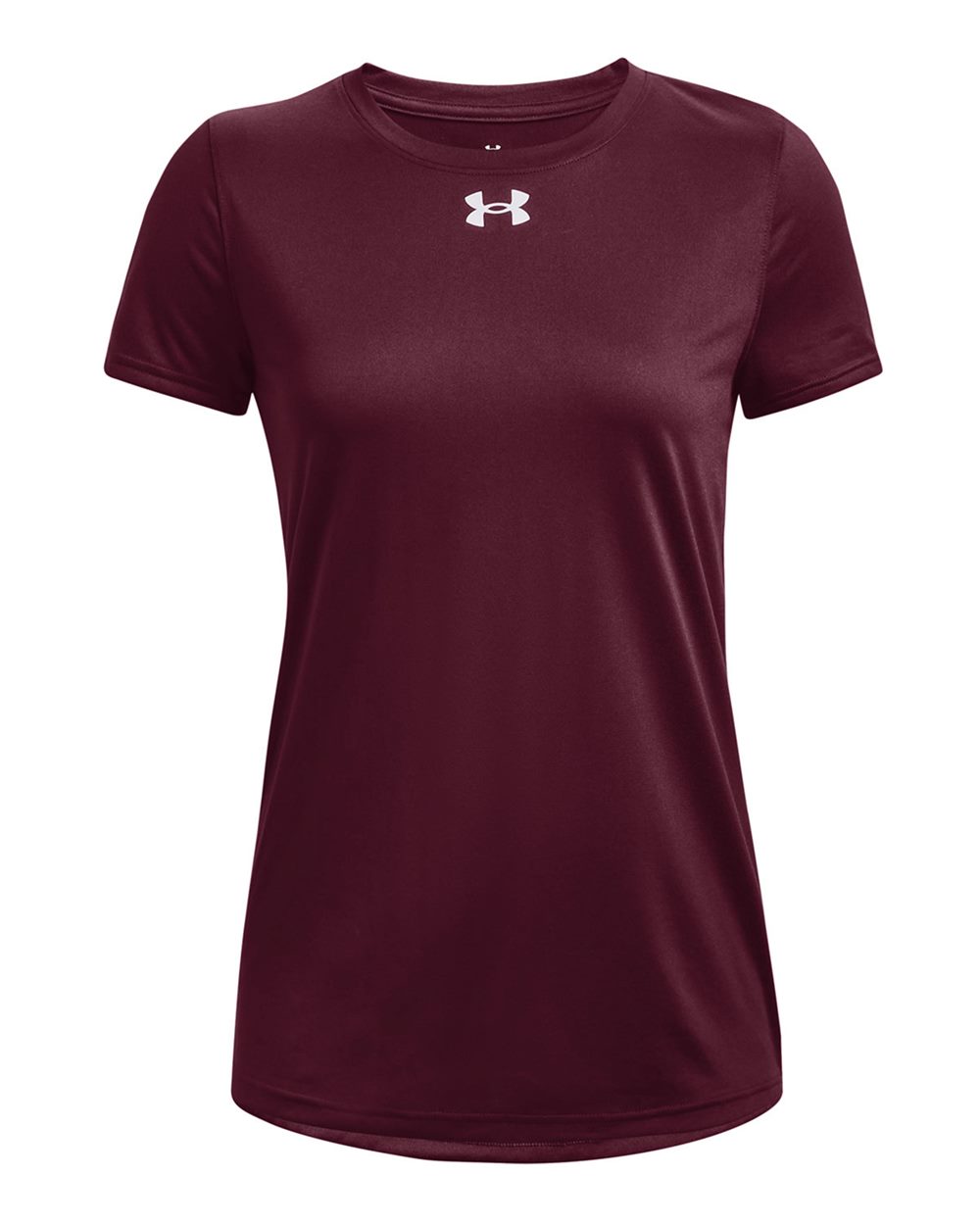 Under Armour Ladies' Team Tech T-Shirt - Maroon/ White