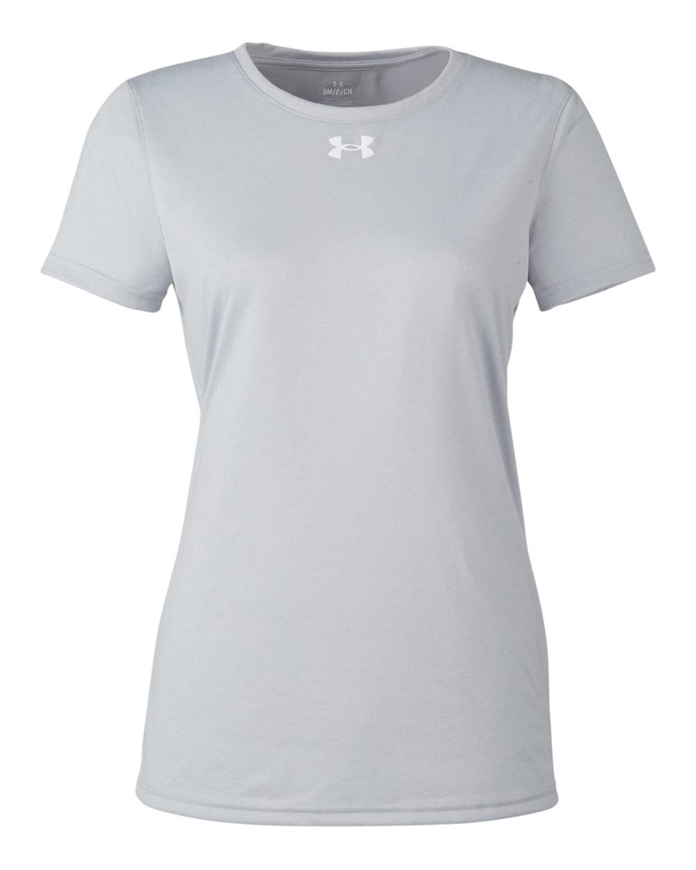 Under Armour Ladies' Team Tech T-Shirt - Mod Grey Light Heather/ White