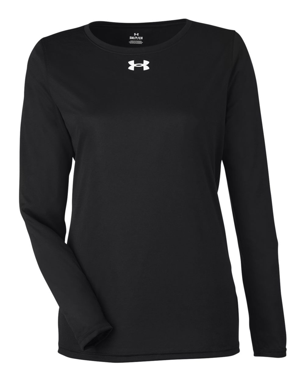 Under Armour Ladies' Team Tech Long-Sleeve T-Shirt - Black/ White