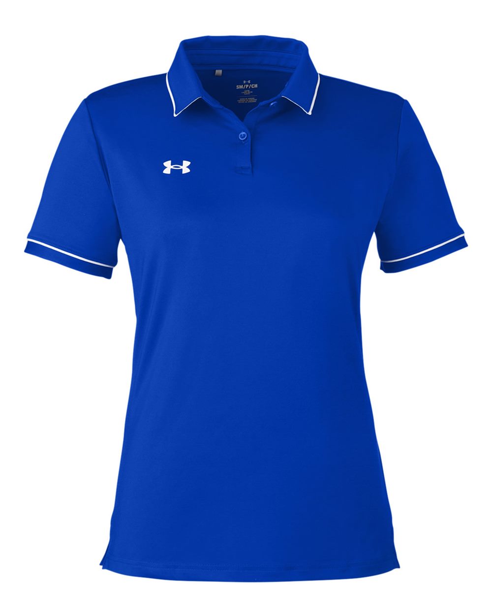 Under Armour Ladies' Tipped Teams Performance Polo - Royal/ White