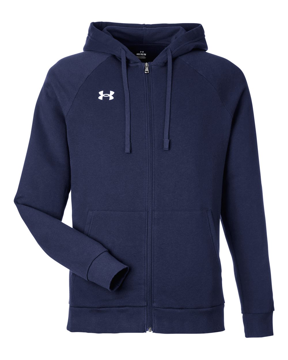 Under Armour Men's Rival Fleece Full-Zip - Midnight Navy/ White
