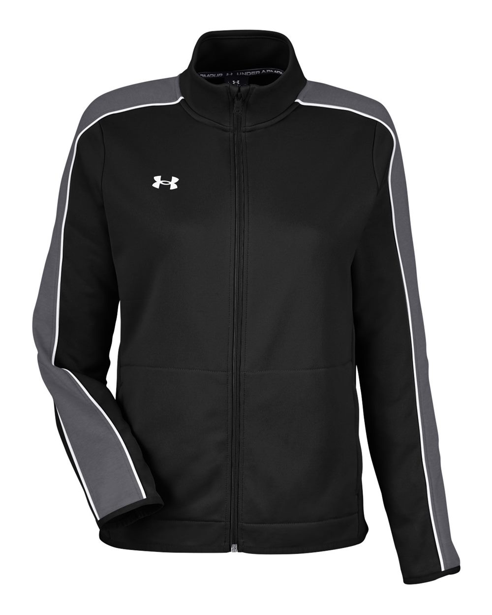 Under Armour Ladies' Command Full-Zip 2.0 - Black/ White