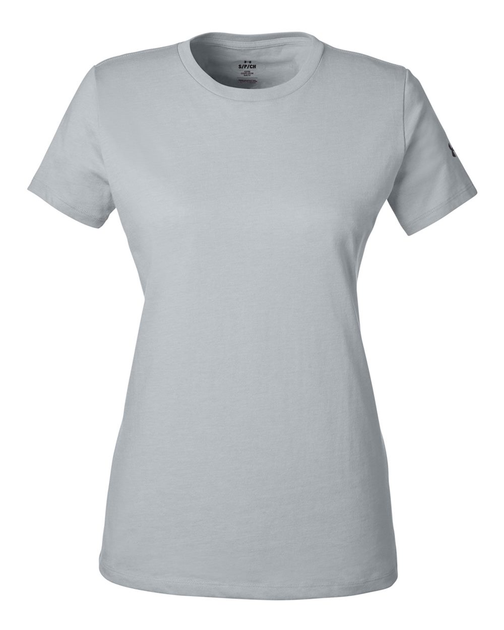 Under Armour Ladies' Athletic 2.0 T-Shirt - Mod Grey Medium Heather/ Black
