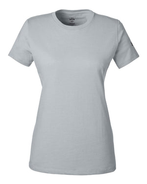Under Armour Ladies' Athletic 2.0 T-Shirt - Mod Grey Medium Heather/ Black