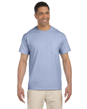 Adult Gildan Ultra Cotton® Pocket T-Shirt - Color - ACG230 - Light Blue