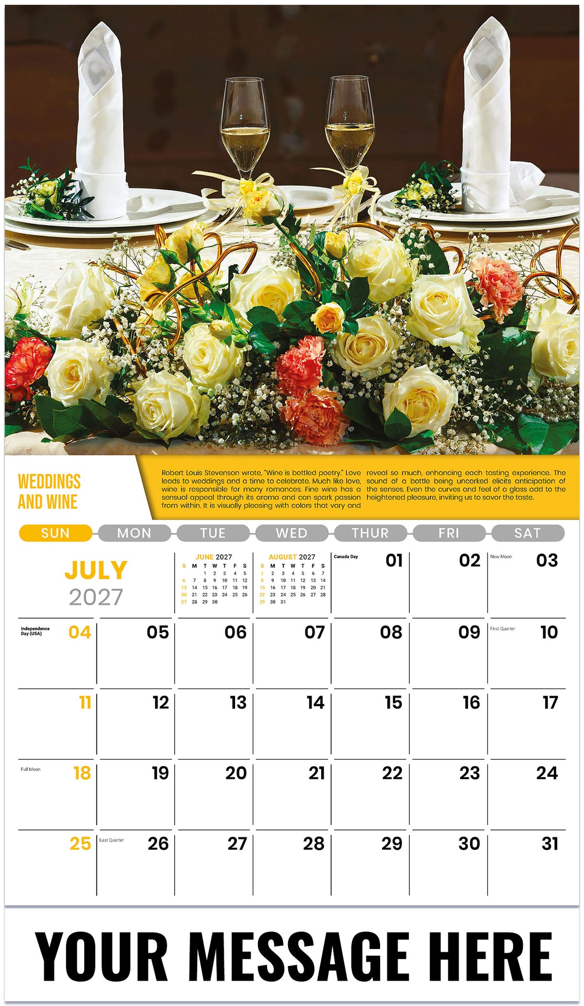 Vintages - 2027 Promotional Calendar