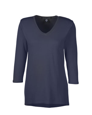 Devon & Jones Ladies' Perfect Fit™ Bracelet-Length V-Neck Top