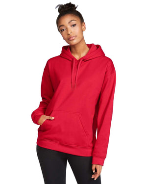 Adult Softstyle® Fleece Pullover Hooded Sweatshirt - Red