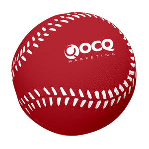 Baseball Shape Stress Reliever - Red