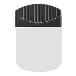 WIDE RECTANGLE CLIP - White With Black