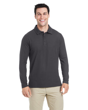 Core365 Men's Fusion ChromaSoft™ Long-Sleeve Pique Polo