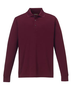 Core 365 Pinnacle Long Sleeve Pique Polo (Men's) AC88192 (BURGUNDY)