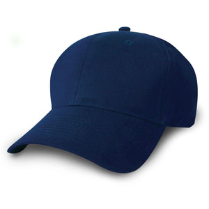 Constructed Mid Weight Brushed Cotton Twill Cap - Navy Blue