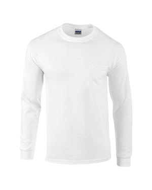 Gildan Adult Ultra Cotton® Long-Sleeve Pocket T-Shirt