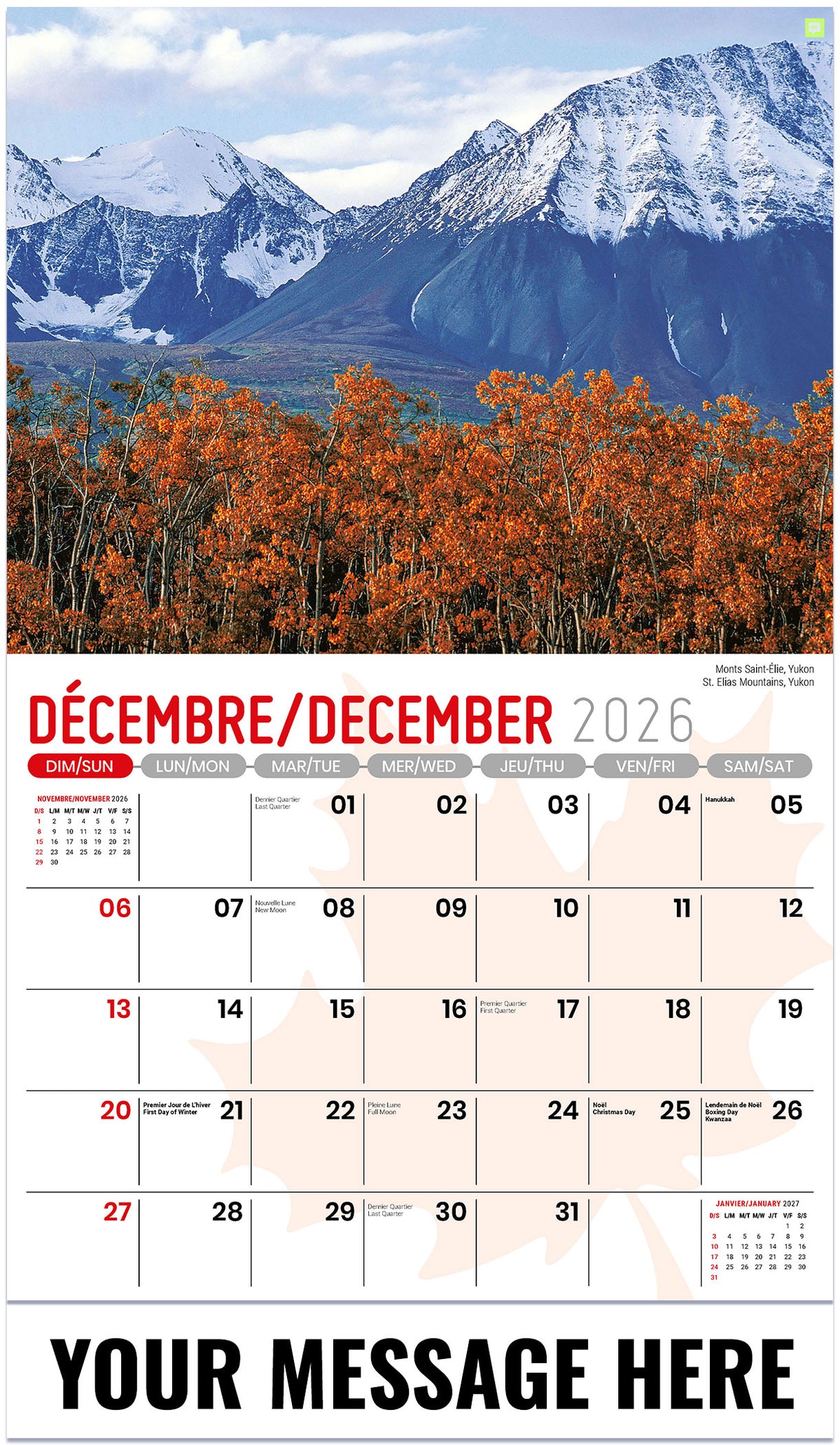 Scenes of Canada (Bilingual) - 2027 Promotional Calendar