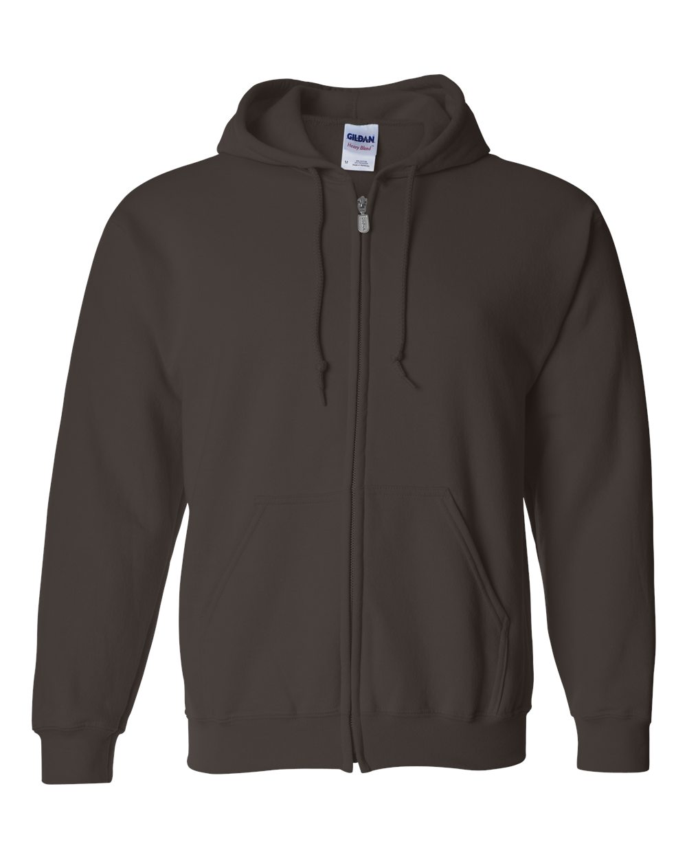 Gildan Heavy Blend™ 13.3 oz. Full-Zip Hood - Dark Chocolate