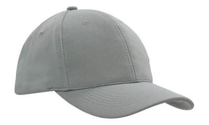 6 Panel Ottoman Cap - Custom Embroidered - HP_4120 - Gray