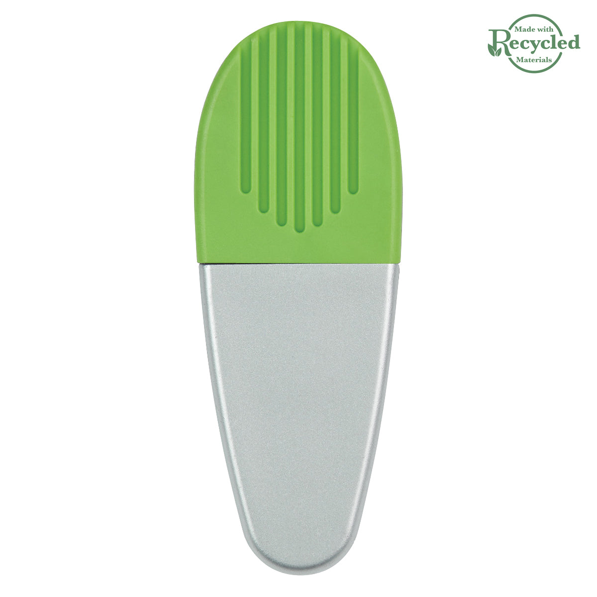 Alligator Clip - Silver With Lime