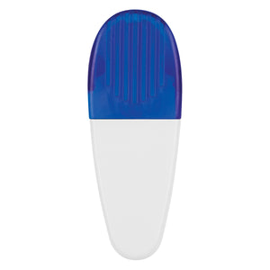 Alligator Clip - White With Blue
