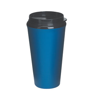 16 Oz. Infinity Tumbler With Plastic Sip Thru Lid - Blue