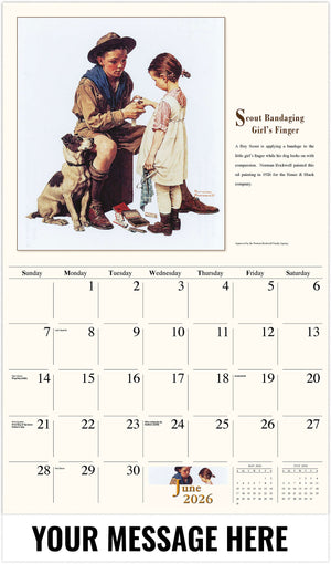 Memorable Images by Norman Rockwell Memory - 2026 Promotional Calendar