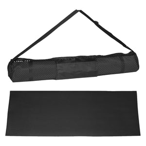 Yoga Mat and Carrying Case - Black