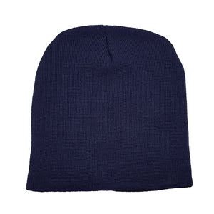 Rolled Down Acrylic Beanie - Navy