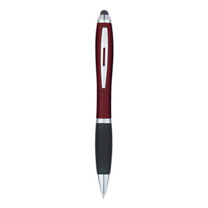 Satin Stylus Pen - Burgundy With Black