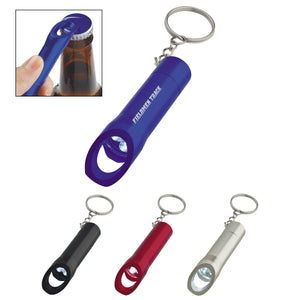 Aluminum LED Flashlight With Bottle Opener