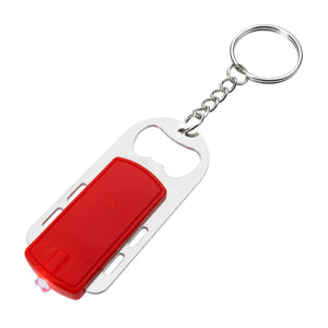 Bottle Opener Key Light - Red