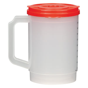 20 Oz. Medical Tumbler With Measurements - Red Lid