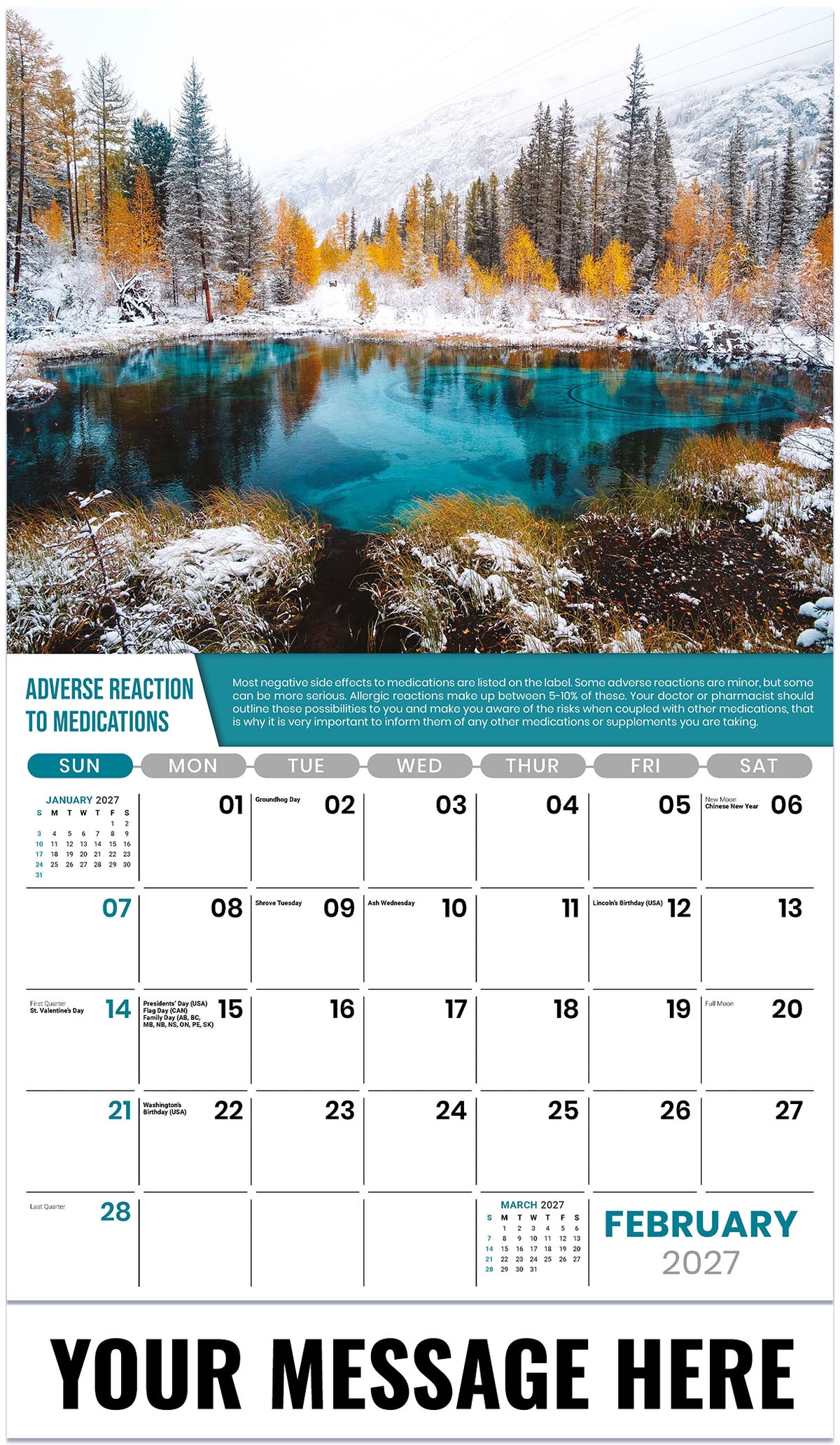 Health Tips - 2027 Promotional Calendar