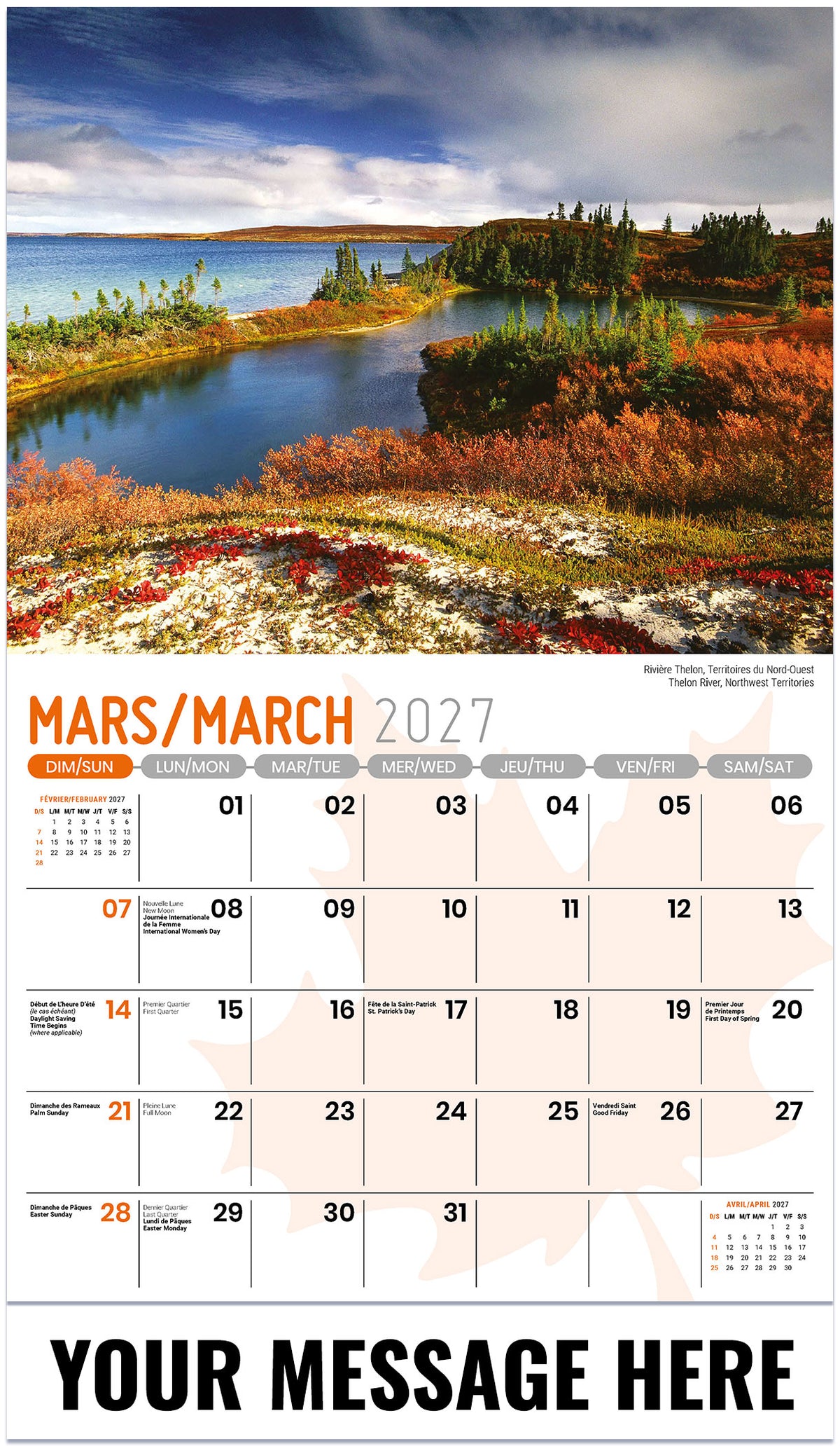 Scenes of Canada (Bilingual) - 2027 Promotional Calendar