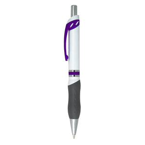 Campus Pen - White With Purple