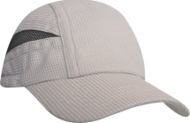 Super light weight performance running cap w/ elastic & toggle / 2-tone - Khaki and Black