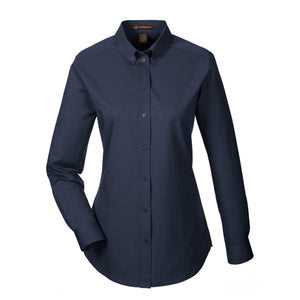 Long Sleeve Twill Shirt with Teflon - Women ACM581W (DARK NAVY)