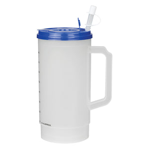 32 Oz. Medical Tumbler With Measurements - Blue Lid