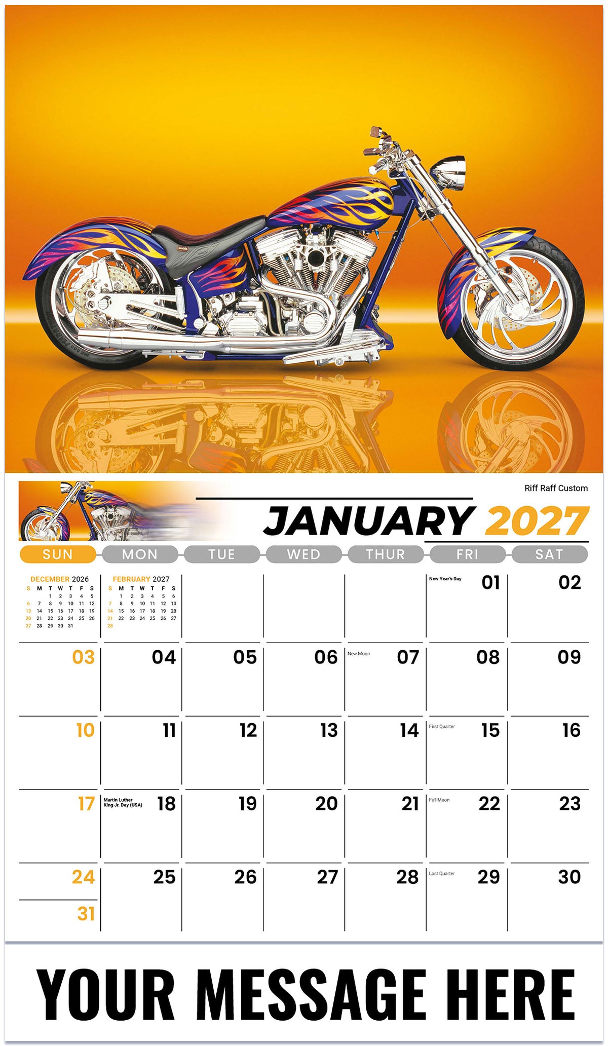 Motorcycle Mania - 2027 Promotional Calendar