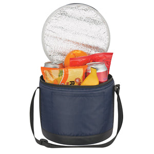 Cans-To-Go Round Kooler Bag - Navy Blue