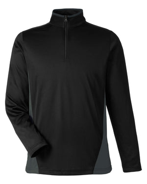 Harriton Men's Flash Snag Protection Plus IL Colourblock Quarter-Zip