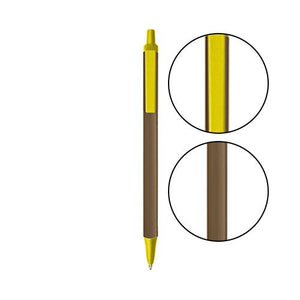 Metallic Sand BIC® Clic Stic® Pen - Metallic Sand With Yellow